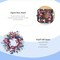 22-inch July 4th Patriotic Wreath Independence Day Front Door Wreath Handcrafted red White Blue Star Candy Spiral Decoration Memorial Day Indoor Outdoor Decoration